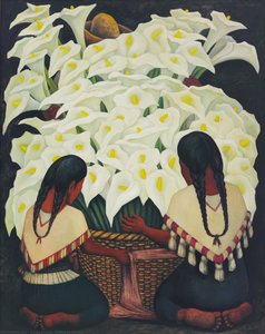 Calla Lily Vendor — Diego Rivera, Realism