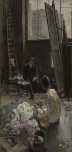 In The Artist's Studio — Konstantin Alexeievitch Korovin