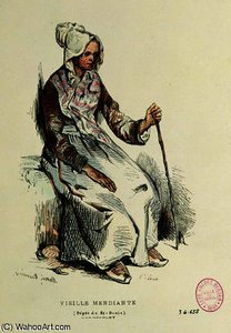 Old beggarwoman