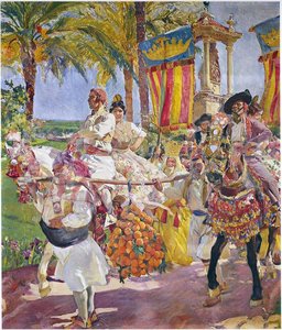Riding En Croupe, Valencia — Joaquín Sorolla Y Bastida, Impressionism