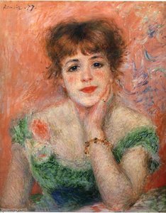 Jeanne Samary In A Low Necked Dress — Pjer Ogist Renoar, Impressionism
