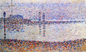 Studie Für ‚der Kanal Bei Gravelines, Abend‘ — Georges Pierre Seurat