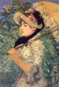 Spring (study Of Jeanne Demarsy) — Édouard Manet, Impressionism