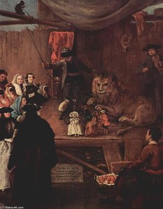 The Lion's Cage — Pietro Longhi