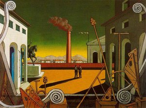 The Great Game — Giorgio De Chirico, Surrealist Dreamscape