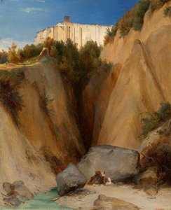 View Of The Santa Scolastica Monastery Near Subiaco — Carl Blechen, Romantic Industrialization
