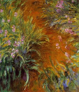 The Path Through The Irises — Claude Monet, Impressionism