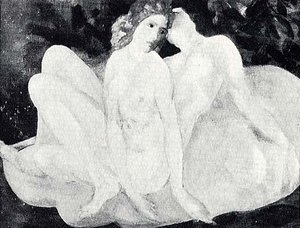Two Spirits, (painting) — Arthur B. Davies