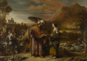 Rebekah And Eliezer At The Well — Gerbrand Van Den Eeckhout
