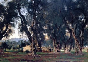 Olivos En Corfú — John Singer Sargent, Realismo Contemporáneo