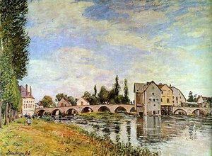 Bridge Of Moret Sun — Alfred Sisley