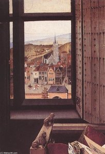 Die Jungfrau mit Kind vor einem Kaminrost (Detail)