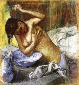 Frau, Die Sich Die Brust Abwischt — Hilaire-germain-edgar Degas