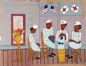 Knitting Party — William H. Johnson