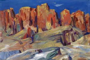 View From The Banks Of The River Araks — Martiros Sarian
