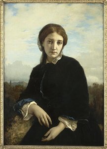 Portrait De Maria Pucci — Ernest Hébert (antoine Auguste Ernest Hebert), Academic Art