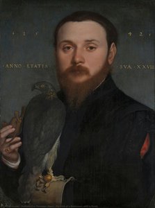Portrait Of A Nobleman With A Hawk — Holbein The Younger, Hans