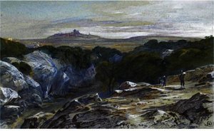 A Distant View Of Mdina, Malta — Edward Lear