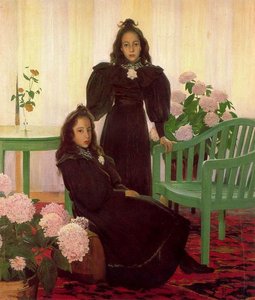 Retratro De Gemelas — Santiago Rusiñol Prats