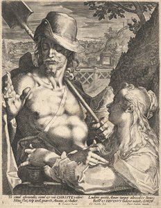 Christ Appears Magdalena As A Gardener — Aegidius Ii Sadeler