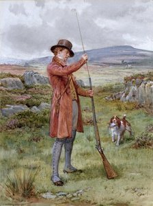 Loading The Gun — George Goodwin Kilburne