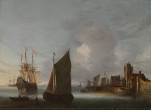 Ships Near Zierikzee With The Zuidhavenpoort In The Background, Hendrick Van Anthonissen, C. 1640 - C. 1650 — Hendrick Van Anthonissen