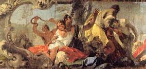 The Scourge Of The Serpents (detail) — Giambattista Tiepolo