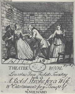 Benefit Ticket (mr Milward)' A Bold Stroke For A Wife — William Hogarth