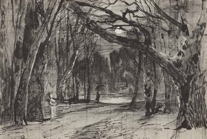 Moonlit Night At Park — Isaak Ilyich Levitan