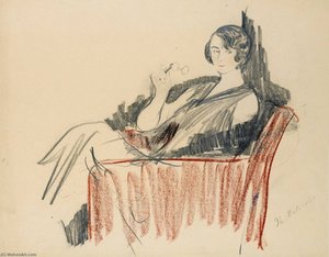 A Group Of Nine Female Portraits — Filipp Andreevich Maliavin