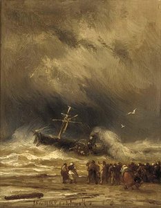 The floundering steam ship