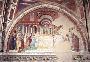 Blessing Of The Faithful At Hippo (scene 14, North Wall) — Benozzo Gozzoli
