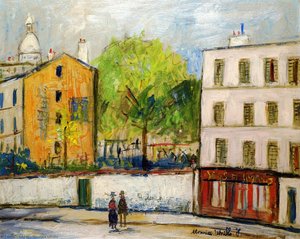 Street In Montmartre — Maurice Utrillo, Post-impressionism