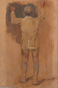 Study Of A Groom, Seen From Behind — William Havell