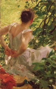 Kvinna Som Klär Sig — Anders Leonard Zorn