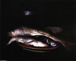 Grey And Silver Fish (also Known As Still Life - Grey And Silver, Still Life With Fish) — William Merritt Chase