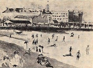 Atlantic City Beach Scene, 1890, (painting) — Arthur B. Davies