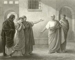 Volumnia Reproaching Brutus And Sicinius — James Dromgole Linton