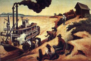 Cotton Loading — Thomas Hart Benton