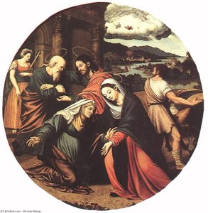 The Visitation — Vicente Masip, Northern Renaissance