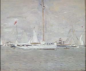 Le Yacht Nereus En Rade De Cowes — Paul César Helleu