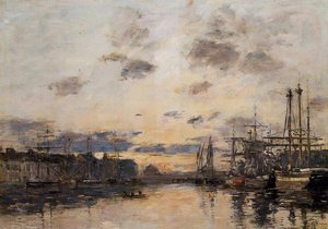Fecamp, The Basin — Eugène Louis Boudin