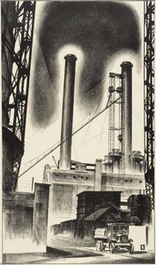 Edison Plant (industrial Architecture) (gas Plant) — Louis Lozowick