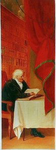 Man Reading At A Table — Ашер Браун Дюран