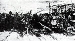 'study To ''boyarynya Morozova''' — Vasily Ivanovich Surikov