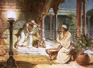 David Playing On The Harp Before Saul — William Brassey Hole