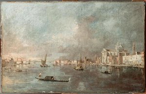 Vue De La Giudecca Avec Les Zattere — Francesco Lazzaro Guardi, Venetian Twilight