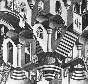 Konvex-konkav — Maurits Cornelis Escher, Op-art