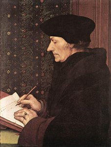 Erasmo — Hans Holbein El Joven, Humanismo Renacentista