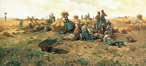 Peasants Lunching In A Field — Daniel Ridgway Knight